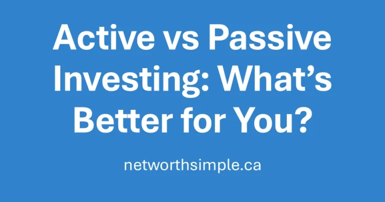 Active vs Passive Investing What’s Better for You